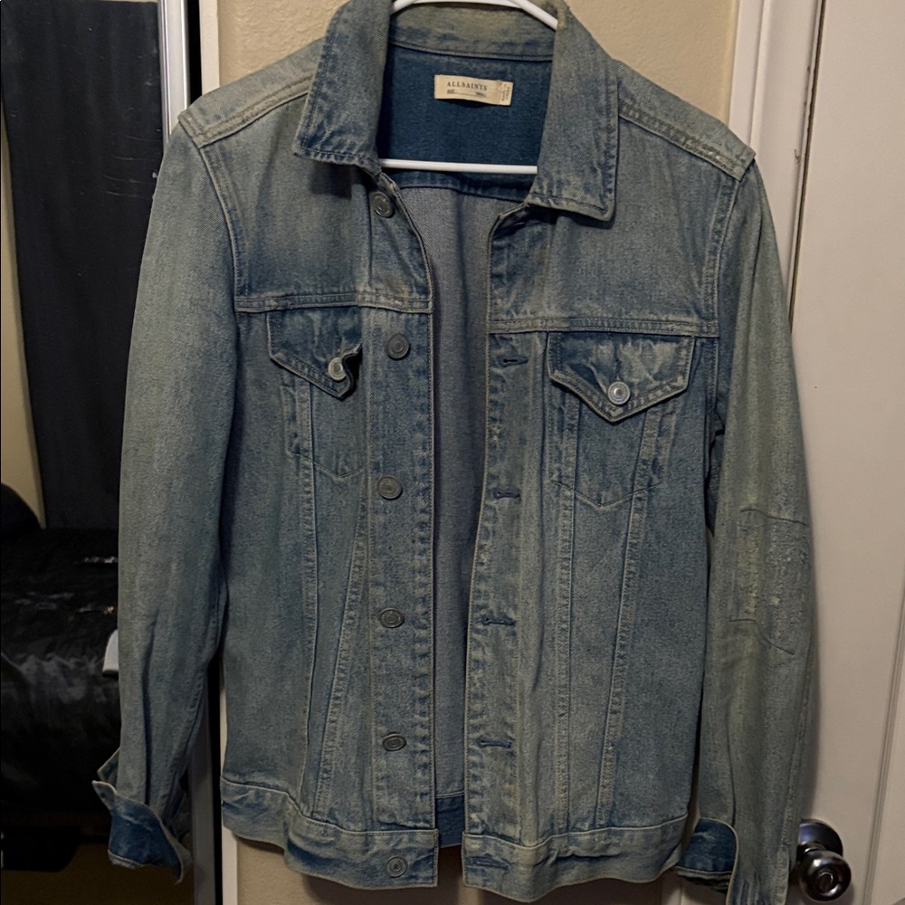 All Saints Light Blue Denim Jacket